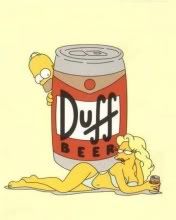 Homer Simpson e Duff Beer
