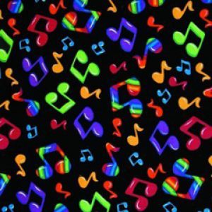 Pattern di Note Musicali Colorate