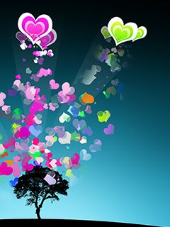 Albero dei Cuori Colorati