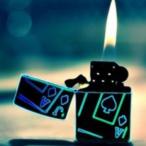 Accendino Neon con Fiamma