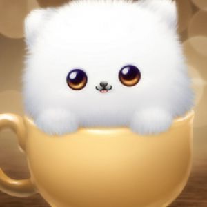 Gatto Morbido e Carino in una Tazza