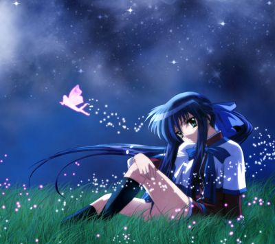 Ragazza Anime con Fatina - wallpaper preview