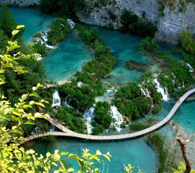 Paesaggio di Cascate Stupefacente