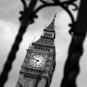 Torre di Big Ben in Bianco e Nero