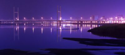 Ponte Illuminato di Notte - wallpaper preview