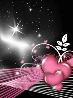 Cuori Rosa e Stelle - wallpaper preview
