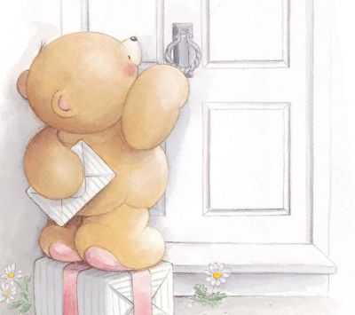 Orsetto Carino che Consegna Lettere - wallpaper preview