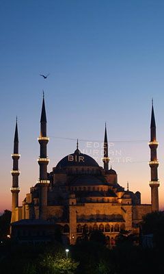 Moschea Sultan Ahmed al Tramonto