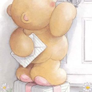 Orsetto Carino con Lettera