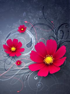 Fiori Rosa Vivaci - wallpaper preview