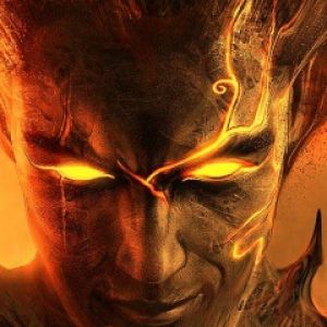 Personaggio Fantastico con Occhi Fiammeggianti