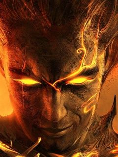 Personaggio Fantastico con Occhi Fiammeggianti - wallpaper preview