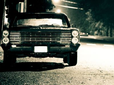 Auto Classica Scatto Notturno
