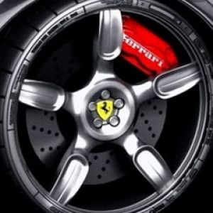 Ruota Ferrari in Dettaglio