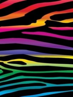 Pattern di Strisce Zebra Colorate