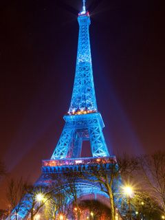 Luci notturne della Torre Eiffel