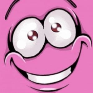 Volto Cartone Rosa Felice