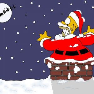 Divertimento di Natale di Homer Simpson
