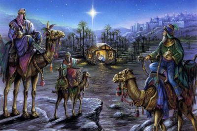 Tre Re Magi nella Natività - wallpaper preview