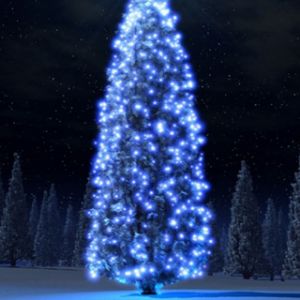Albero di Natale Blu Luminoso