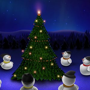 Festa di Natale con Pupazzi di Neve