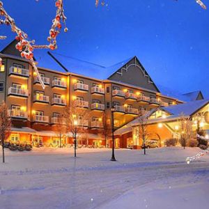 Hotel in un Paesaggio Invernale
