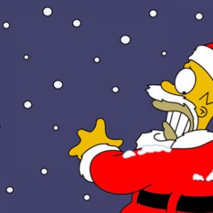 Homer Simpson Sorprese di Natale