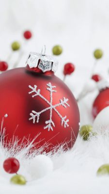 Palla di Natale Rossa - wallpaper preview
