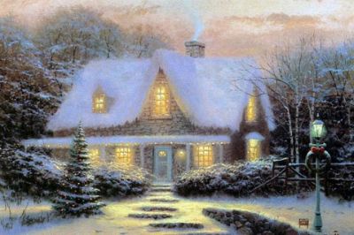 Accogliente Cottage Invernale - wallpaper preview