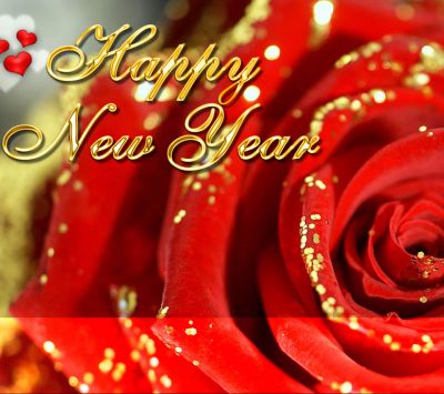 Rosa Felice Anno Nuovo - wallpaper preview