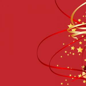 Decorazioni Festive Rosse e Dorate