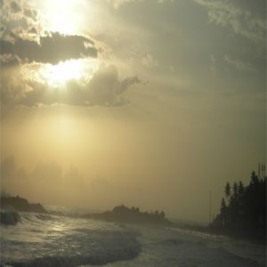 Tranquilla Sunset sull'Oceano