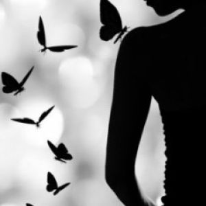 Silhouette con Farfalle