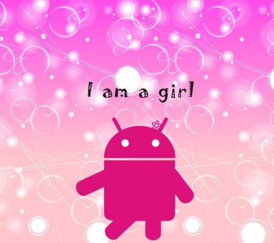 Illustrazione di una Ragazza Android Carina - wallpaper preview