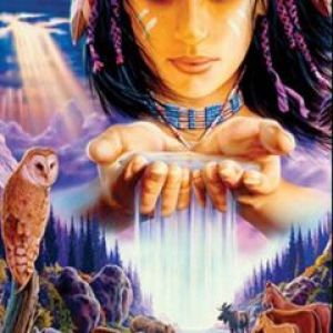 Donna Nativa Mistica con Natura