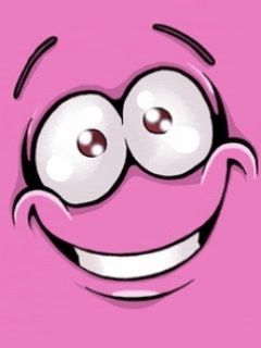Faccia Sorridente Rosa Divertente - wallpaper preview