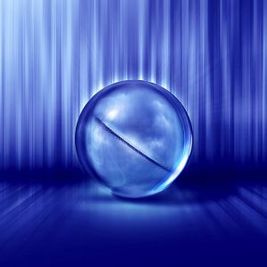 Sfera Astratta Blu