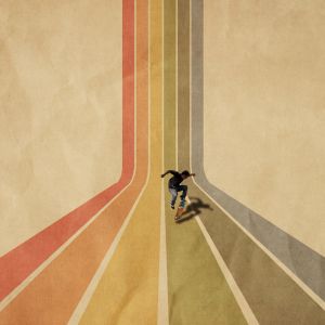 Skateboarding Stile Retro