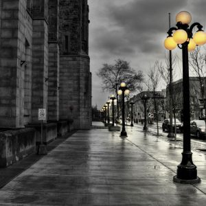 Strada Urbana al Crepuscolo