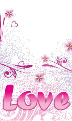 Design Romantico Floreale dell'Amore - wallpaper preview