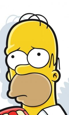 Personaggio Cartone di Homer Simpson - wallpaper preview