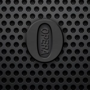 Logo Opera su Sfondo Nero