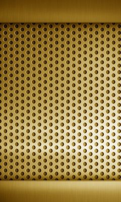 Motivo in metallo perforato dorato - wallpaper preview