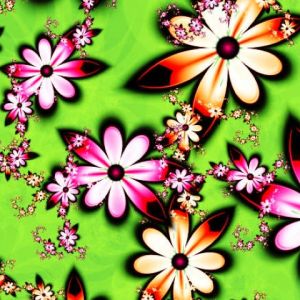 Design Astratto di Fiori Colorati