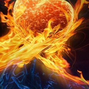 Illustrazione Cuore Infuocato