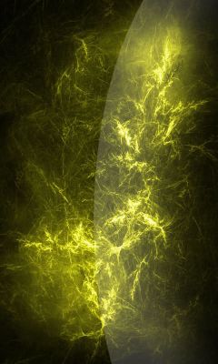 Design Frattale Astratto Giallo - wallpaper preview