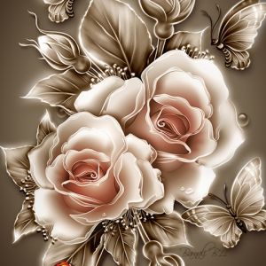Rose e Farfalle Eleganti