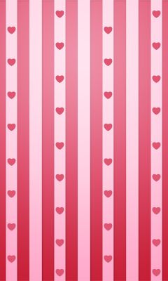 Motivo a strisce rosa con cuori - wallpaper preview
