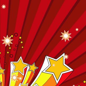 Design di Esplosione di Stelle Colorate