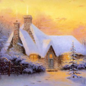 Accogliente cottage invernale